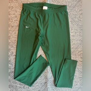 NIKE Youth Grass Green Running Leggings Pants - Size Large (Possible Youth XL)